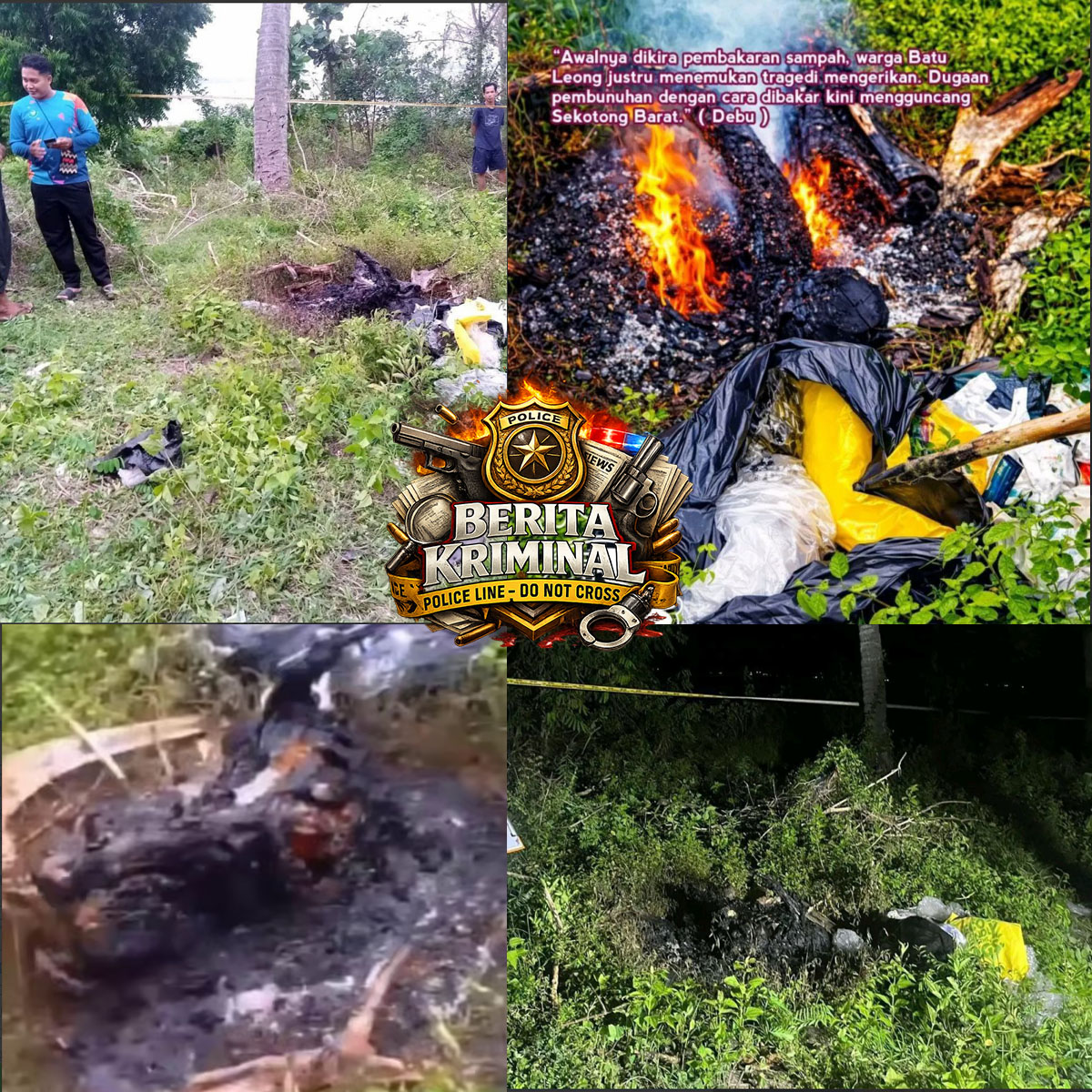 Diduga Mayat Manusia Ditemukan di Sekitar Pura Batu Leong, Sekotong Barat