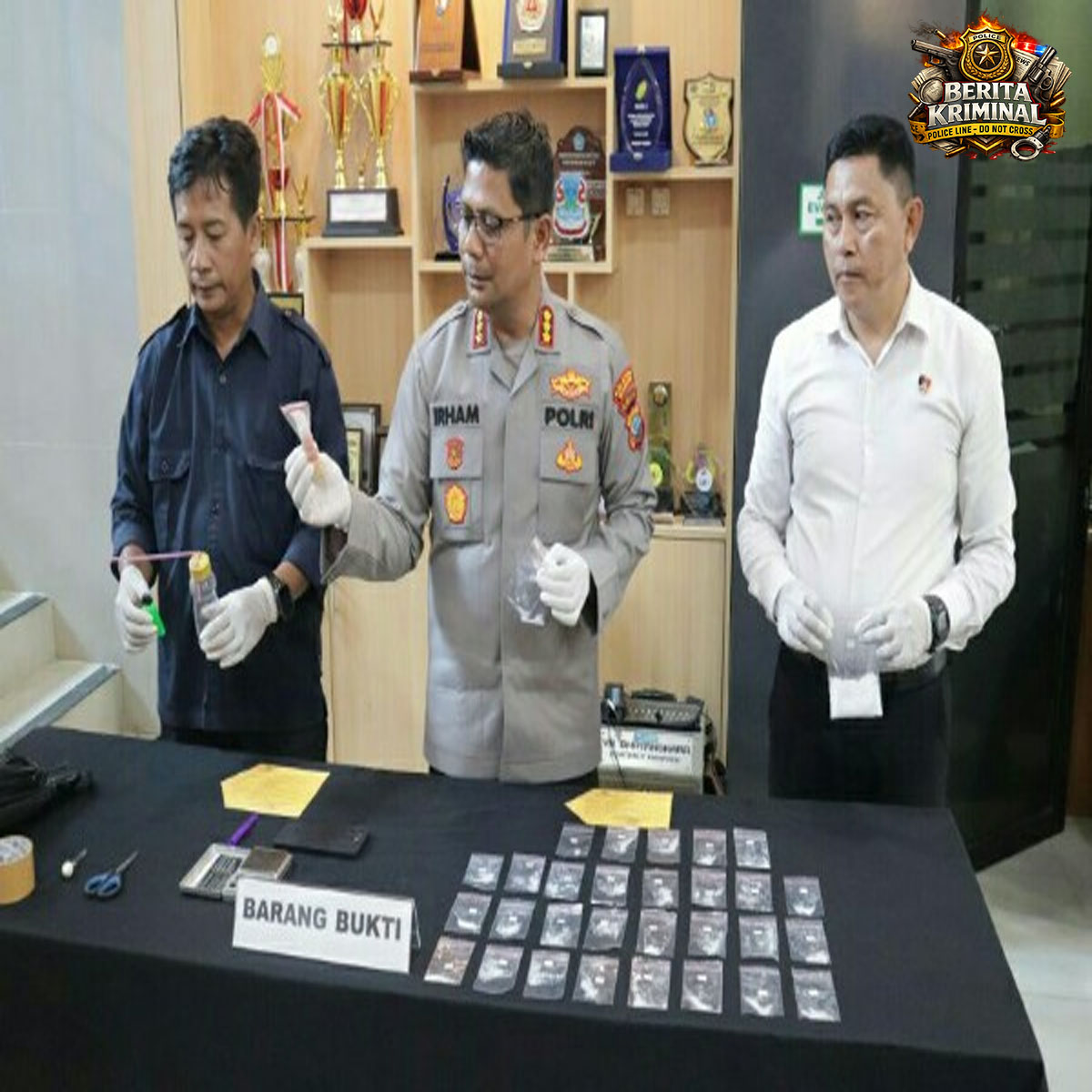 Digerebek Saat Lengah Polisi Amankan RM Terduga Pengedar Sabu di Wilayah Mapanget Manado